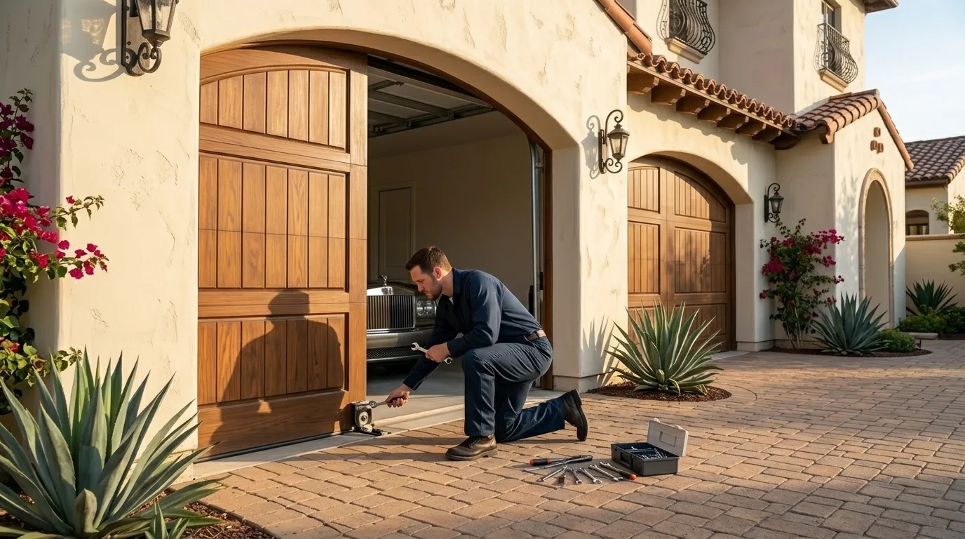 Garage door service call in Oklahoma City, OK